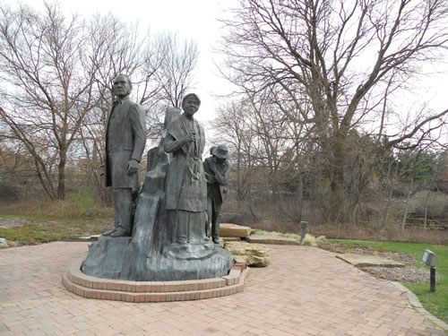Underground Railroad Sculpture Battle Creek Michigan